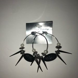 Unique Gold or Silver or Black earrings